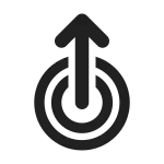 Double Tap Swipe Up SVG Icon